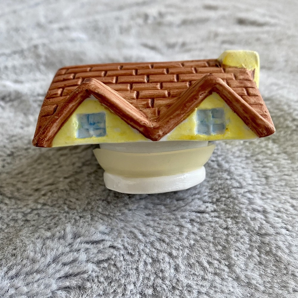 LID ONLY RSVP Intl Cottage House Basil Spice Jar Lid Only 1994 Vintage Ceramic
